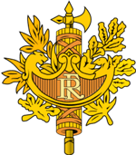 Goldenes Wappen von Frankreich