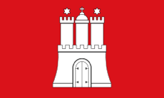 Flagge von Hamburg